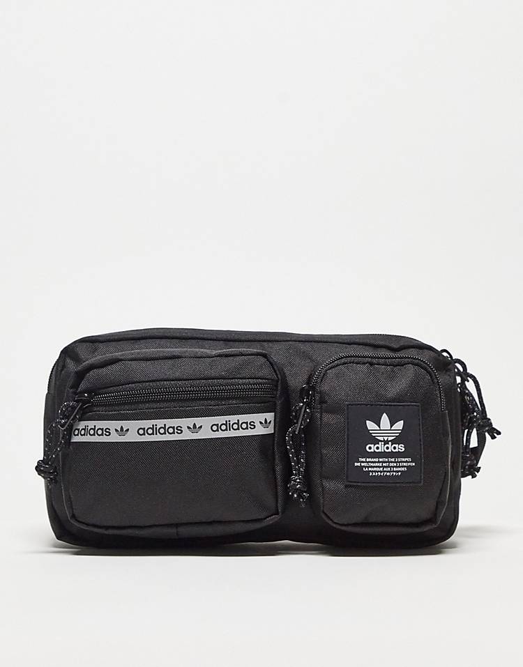 adidas Originals rectangle fanny pack in black